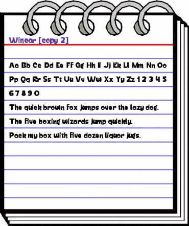 Winear Regular animated font preview Winear Regular animated font preview